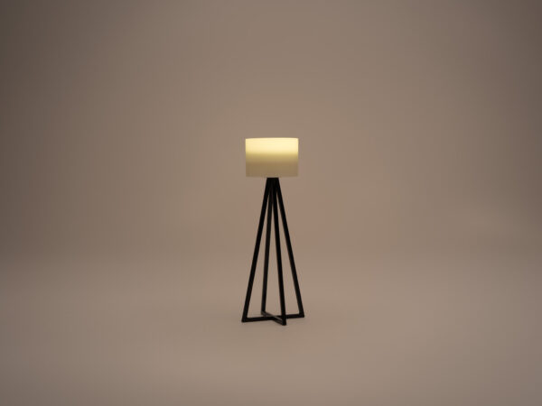 Black Geometric Floor Lamp - Image 2