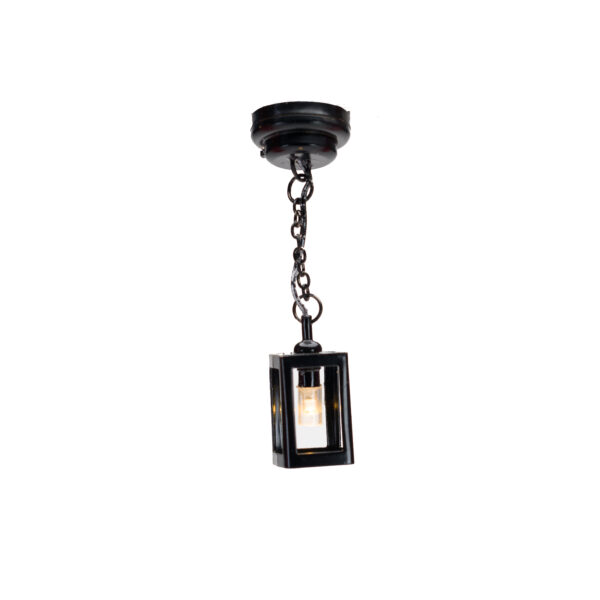 Black Lantern Pendant Light